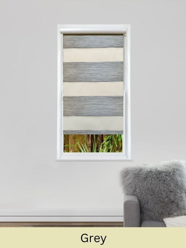 Light Grey zebra blinds
