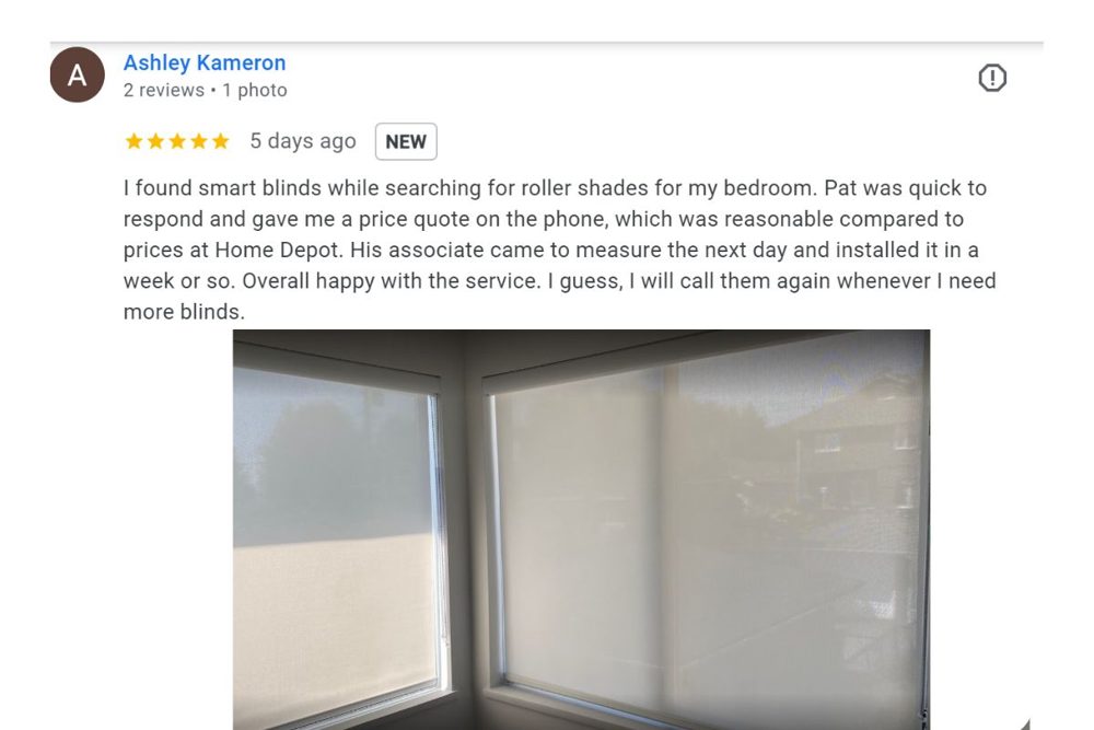 Custom blinds measured and installed in a Coquitlam living room