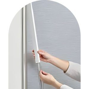 Clear chain shroud for child safety on roller shades in Vancouver homes